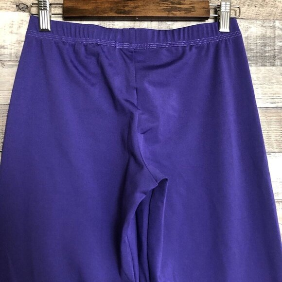 GK ELITE Sport Purple Pull on Pants Loose Leg Stretch Waist Adult Medium - Picture 4 of 8